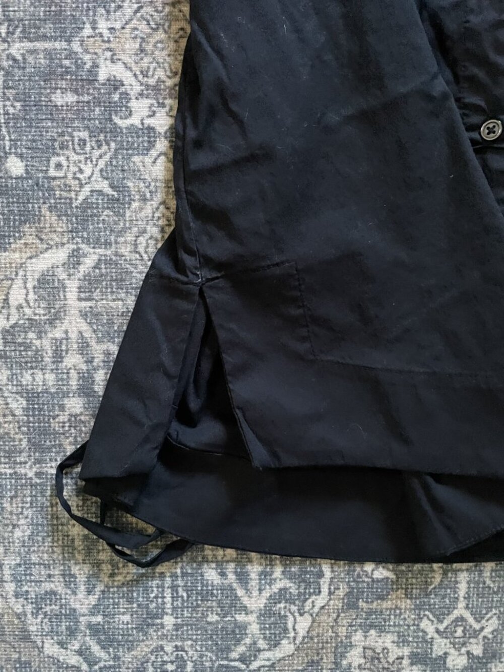 Small A New Day Black Midi Dress with Puff Sleeves - Picture 3 of 3